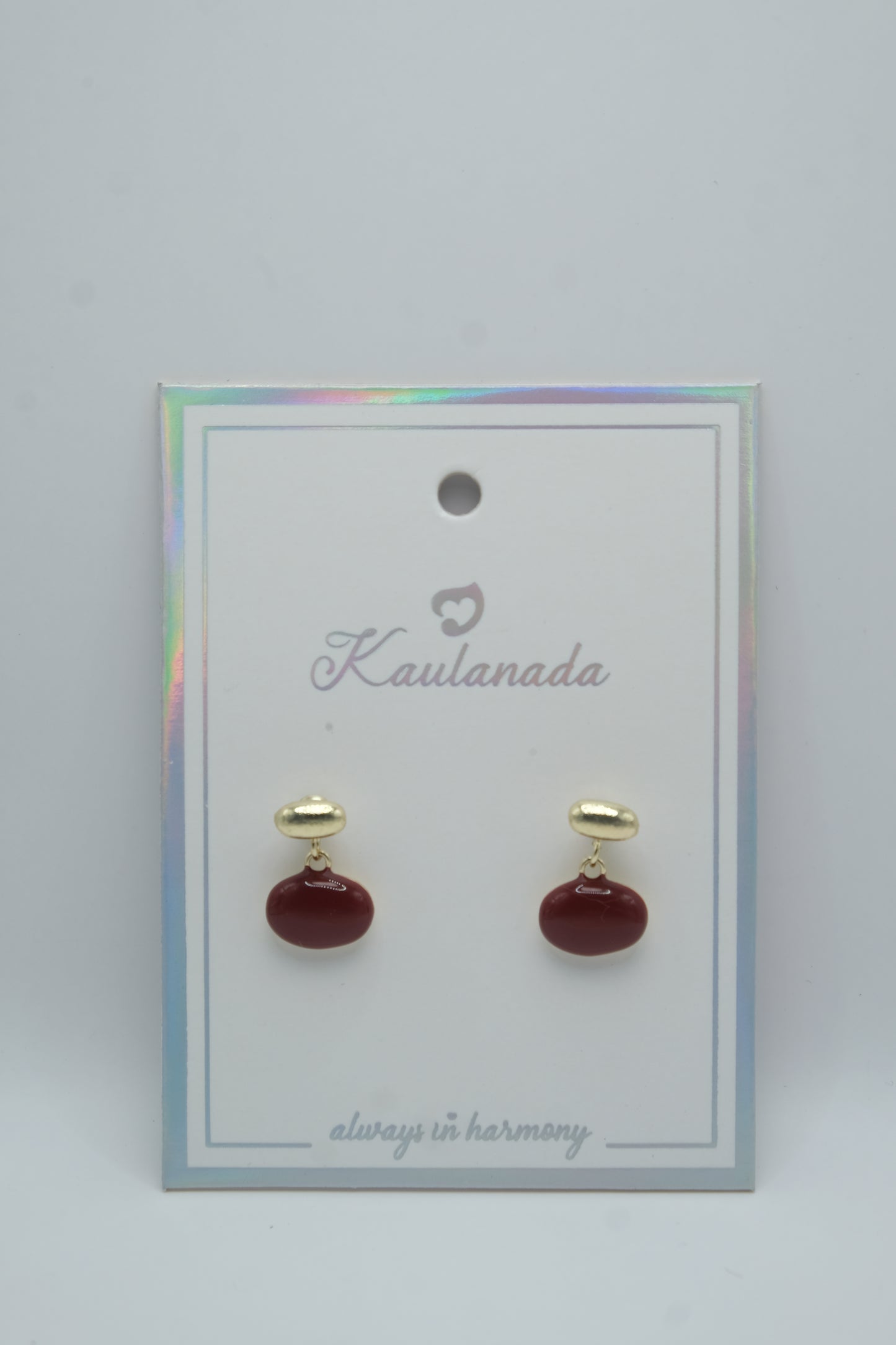 Gold Plated Drop Earrings with Sterling Silver Posts - 2 Color Variations | Anting Gantung Drop Wanita