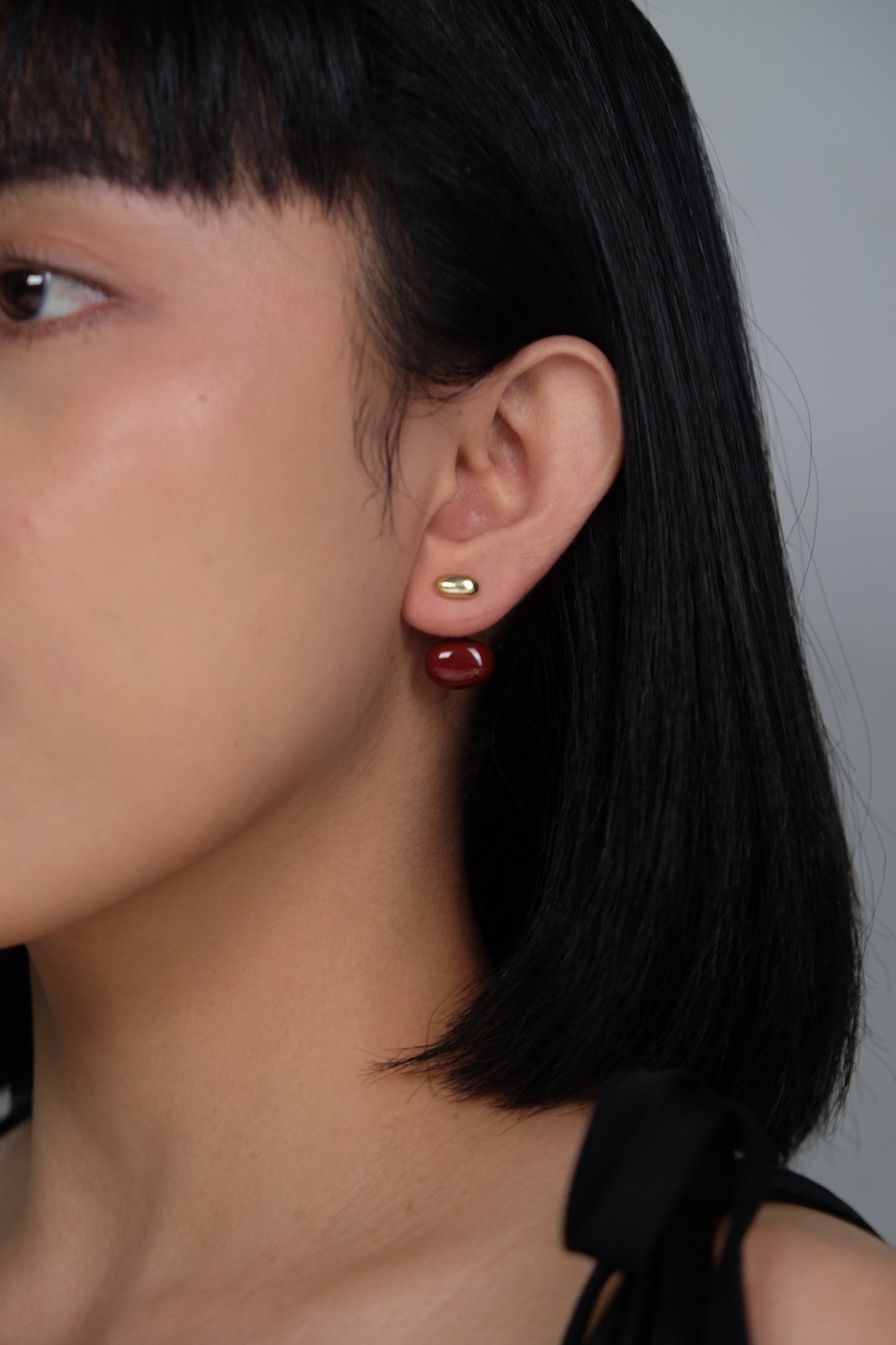 Gold Plated Drop Earrings with Sterling Silver Posts - 2 Color Variations | Anting Gantung Drop Wanita