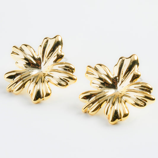 Romantic Sweet Flower Ear Studs with Sterling Silver Posts | Anting Stud Wanita